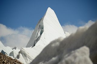 14 Huge Penitente On The Gasherbrum North Glacier In China